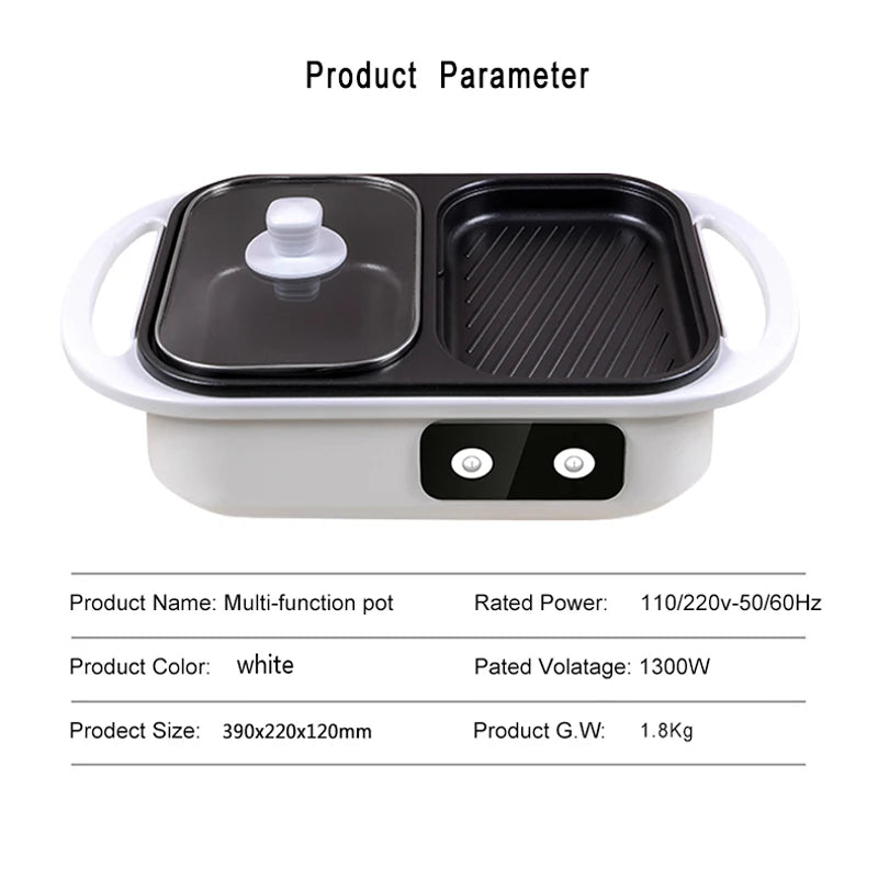 Kombinerad Grill & Kastrull (Shabu Pot)